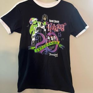 Disneyland Haunted Mansion Holiday 20th Anniversary Shirt Glows In The Dark Sm